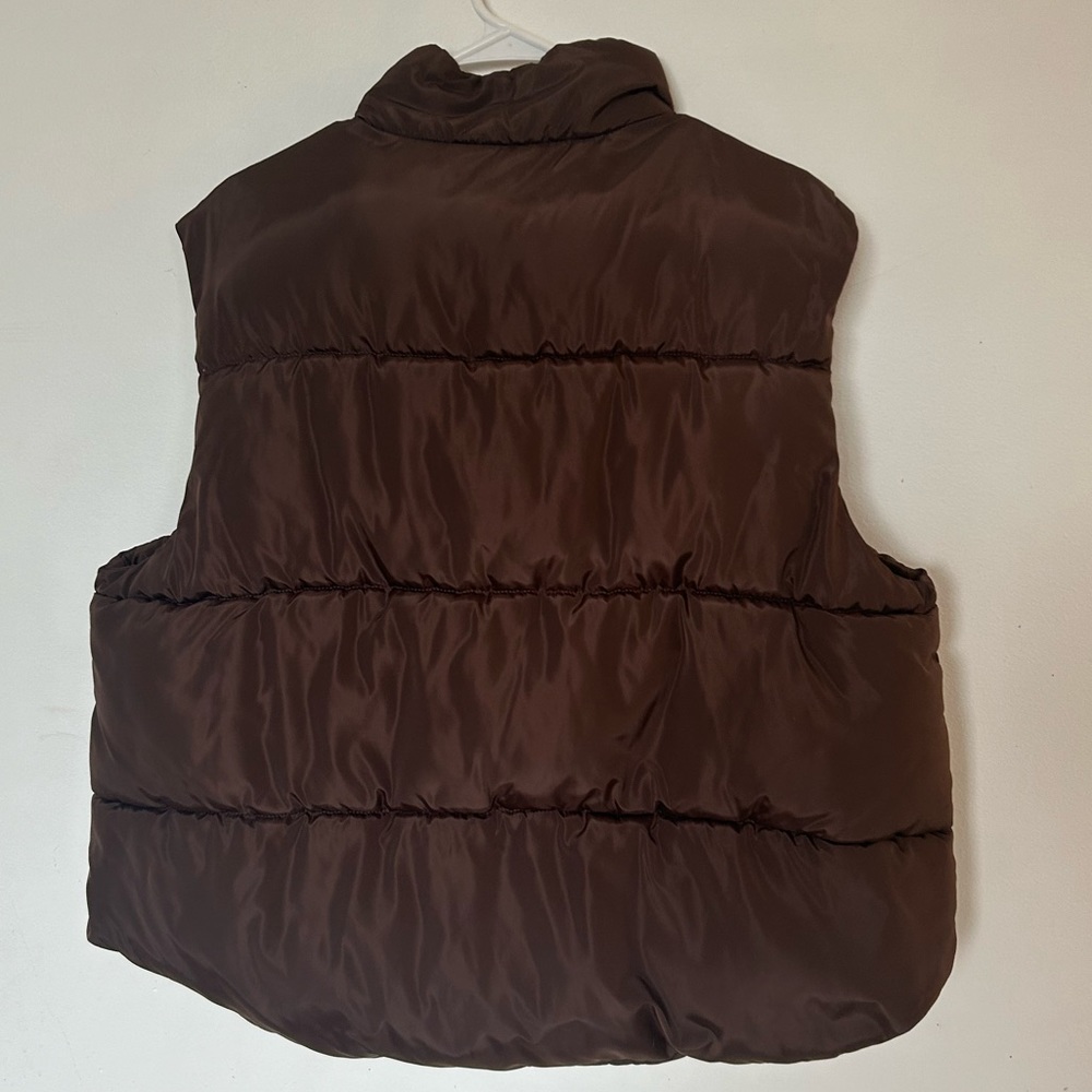 Brown Fashion nova puffer vest